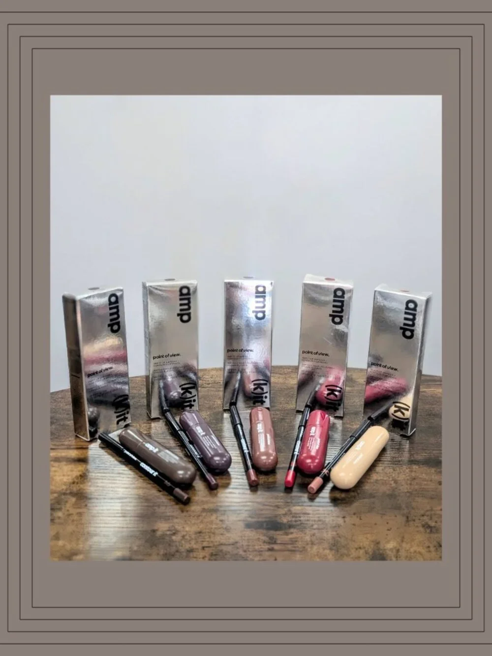 POV Amp It Lip Liner + Ampoule Gloss 5-Pack Bundle